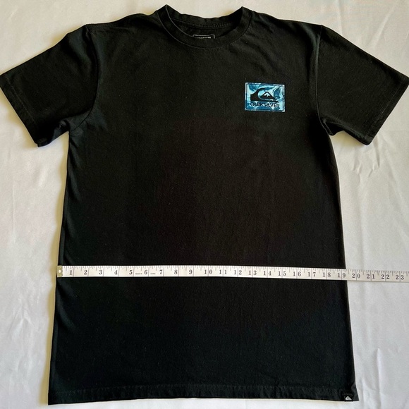 Quiksilver T-shirt Men’s Black Medium Surf Beach Theme Short Sleeve - Picture 4 of 7